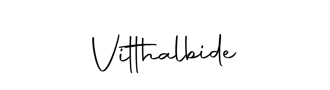 You should practise on your own different ways (Autography-DOLnW) to write your name (Vitthalbide) in signature. don't let someone else do it for you. Vitthalbide signature style 10 images and pictures png