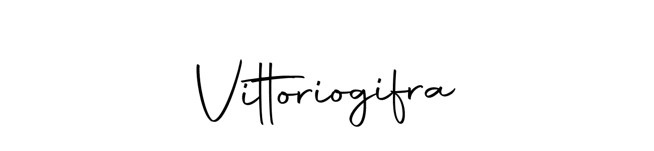 Design your own signature with our free online signature maker. With this signature software, you can create a handwritten (Autography-DOLnW) signature for name Vittoriogifra. Vittoriogifra signature style 10 images and pictures png
