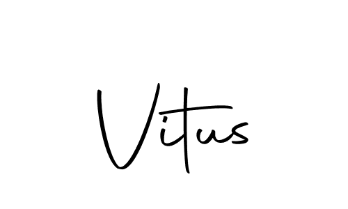 Use a signature maker to create a handwritten signature online. With this signature software, you can design (Autography-DOLnW) your own signature for name Vitus. Vitus signature style 10 images and pictures png