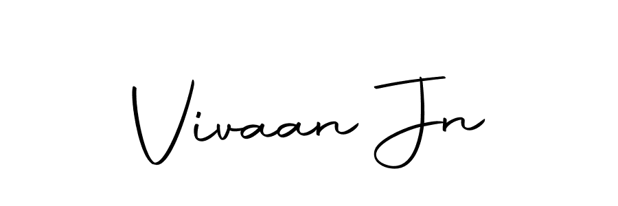 Use a signature maker to create a handwritten signature online. With this signature software, you can design (Autography-DOLnW) your own signature for name Vivaan Jn. Vivaan Jn signature style 10 images and pictures png