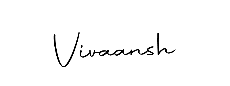 Create a beautiful signature design for name Vivaansh. With this signature (Autography-DOLnW) fonts, you can make a handwritten signature for free. Vivaansh signature style 10 images and pictures png