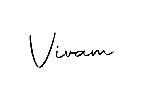Vivam stylish signature style. Best Handwritten Sign (Autography-DOLnW) for my name. Handwritten Signature Collection Ideas for my name Vivam. Vivam signature style 10 images and pictures png