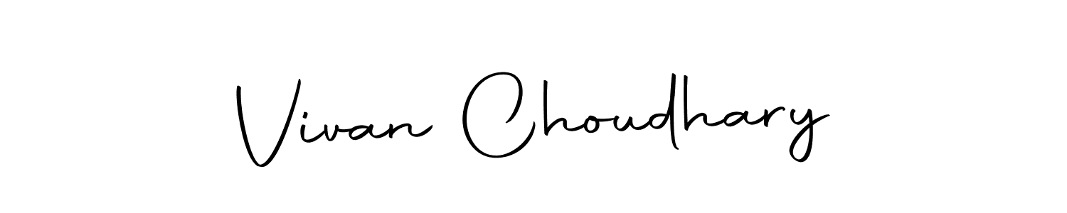 Autography-DOLnW is a professional signature style that is perfect for those who want to add a touch of class to their signature. It is also a great choice for those who want to make their signature more unique. Get Vivan Choudhary name to fancy signature for free. Vivan Choudhary signature style 10 images and pictures png