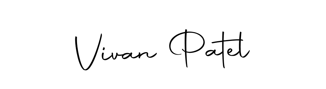 Make a beautiful signature design for name Vivan Patel. With this signature (Autography-DOLnW) style, you can create a handwritten signature for free. Vivan Patel signature style 10 images and pictures png