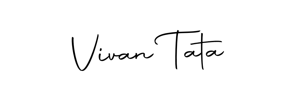 This is the best signature style for the Vivan Tata name. Also you like these signature font (Autography-DOLnW). Mix name signature. Vivan Tata signature style 10 images and pictures png