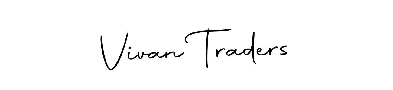 How to make Vivan Traders name signature. Use Autography-DOLnW style for creating short signs online. This is the latest handwritten sign. Vivan Traders signature style 10 images and pictures png