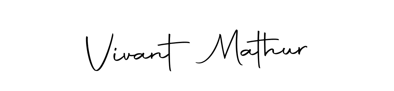 Vivant Mathur stylish signature style. Best Handwritten Sign (Autography-DOLnW) for my name. Handwritten Signature Collection Ideas for my name Vivant Mathur. Vivant Mathur signature style 10 images and pictures png