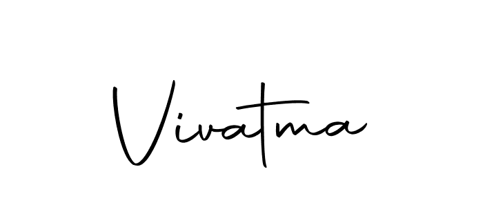 You can use this online signature creator to create a handwritten signature for the name Vivatma. This is the best online autograph maker. Vivatma signature style 10 images and pictures png