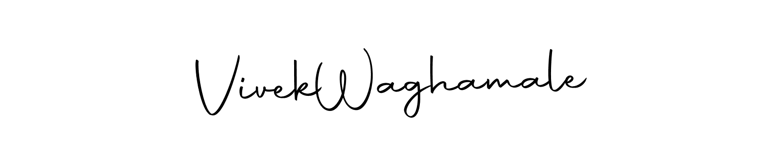 The best way (Autography-DOLnW) to make a short signature is to pick only two or three words in your name. The name Vivek  Waghamale include a total of six letters. For converting this name. Vivek  Waghamale signature style 10 images and pictures png