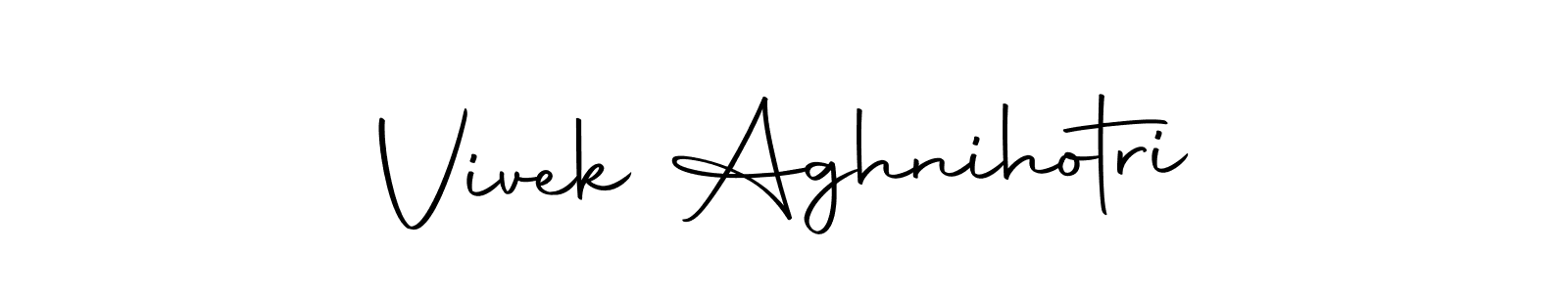 The best way (Autography-DOLnW) to make a short signature is to pick only two or three words in your name. The name Vivek Aghnihotri include a total of six letters. For converting this name. Vivek Aghnihotri signature style 10 images and pictures png