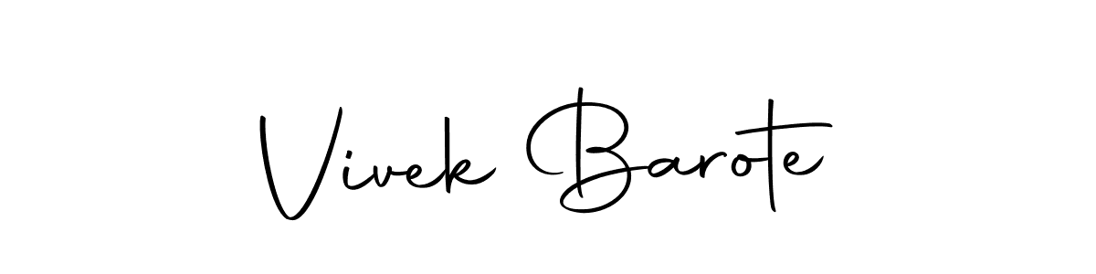 Also we have Vivek Barote name is the best signature style. Create professional handwritten signature collection using Autography-DOLnW autograph style. Vivek Barote signature style 10 images and pictures png