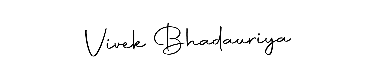 The best way (Autography-DOLnW) to make a short signature is to pick only two or three words in your name. The name Vivek Bhadauriya include a total of six letters. For converting this name. Vivek Bhadauriya signature style 10 images and pictures png