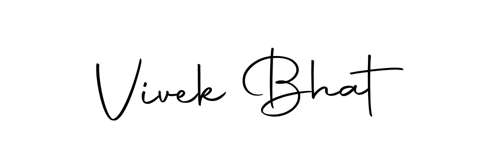The best way (Autography-DOLnW) to make a short signature is to pick only two or three words in your name. The name Vivek Bhat include a total of six letters. For converting this name. Vivek Bhat signature style 10 images and pictures png