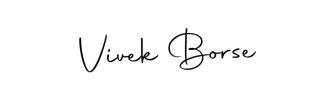 Vivek Borse stylish signature style. Best Handwritten Sign (Autography-DOLnW) for my name. Handwritten Signature Collection Ideas for my name Vivek Borse. Vivek Borse signature style 10 images and pictures png