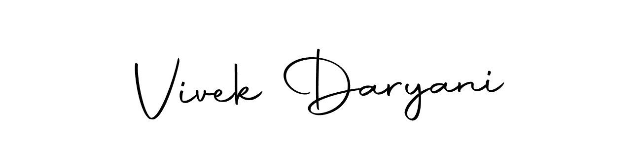 Vivek Daryani stylish signature style. Best Handwritten Sign (Autography-DOLnW) for my name. Handwritten Signature Collection Ideas for my name Vivek Daryani. Vivek Daryani signature style 10 images and pictures png