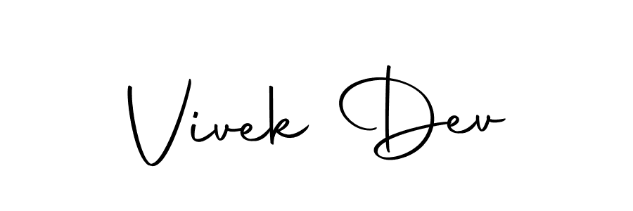 Autography-DOLnW is a professional signature style that is perfect for those who want to add a touch of class to their signature. It is also a great choice for those who want to make their signature more unique. Get Vivek Dev name to fancy signature for free. Vivek Dev signature style 10 images and pictures png