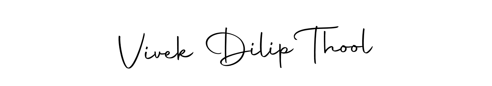 Make a beautiful signature design for name Vivek Dilip Thool. Use this online signature maker to create a handwritten signature for free. Vivek Dilip Thool signature style 10 images and pictures png