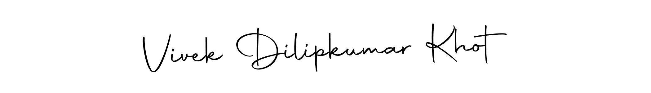Also we have Vivek Dilipkumar Khot name is the best signature style. Create professional handwritten signature collection using Autography-DOLnW autograph style. Vivek Dilipkumar Khot signature style 10 images and pictures png