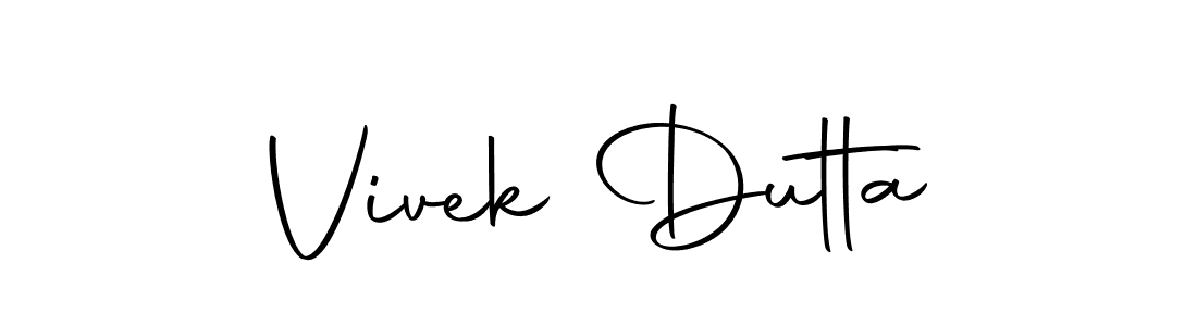 How to make Vivek Dutta signature? Autography-DOLnW is a professional autograph style. Create handwritten signature for Vivek Dutta name. Vivek Dutta signature style 10 images and pictures png