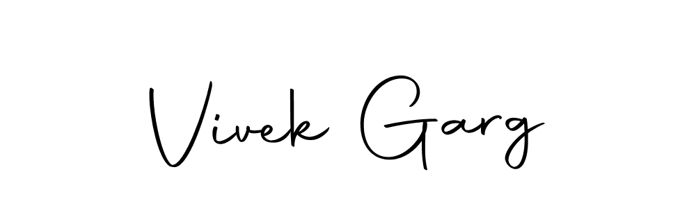 Design your own signature with our free online signature maker. With this signature software, you can create a handwritten (Autography-DOLnW) signature for name Vivek Garg. Vivek Garg signature style 10 images and pictures png