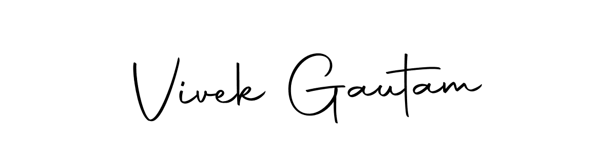 Make a beautiful signature design for name Vivek Gautam. With this signature (Autography-DOLnW) style, you can create a handwritten signature for free. Vivek Gautam signature style 10 images and pictures png