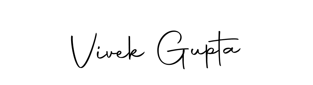 Design your own signature with our free online signature maker. With this signature software, you can create a handwritten (Autography-DOLnW) signature for name Vivek Gupta. Vivek Gupta signature style 10 images and pictures png