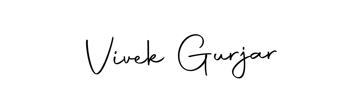 You can use this online signature creator to create a handwritten signature for the name Vivek Gurjar. This is the best online autograph maker. Vivek Gurjar signature style 10 images and pictures png