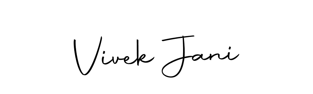 if you are searching for the best signature style for your name Vivek Jani. so please give up your signature search. here we have designed multiple signature styles  using Autography-DOLnW. Vivek Jani signature style 10 images and pictures png