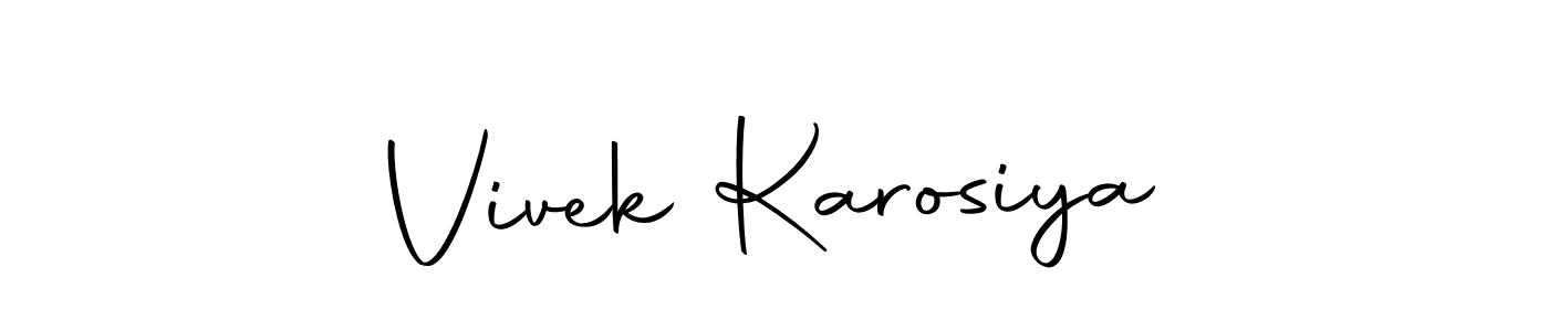 Similarly Autography-DOLnW is the best handwritten signature design. Signature creator online .You can use it as an online autograph creator for name Vivek Karosiya. Vivek Karosiya signature style 10 images and pictures png