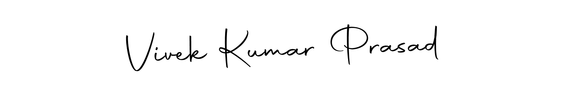 Create a beautiful signature design for name Vivek Kumar Prasad. With this signature (Autography-DOLnW) fonts, you can make a handwritten signature for free. Vivek Kumar Prasad signature style 10 images and pictures png