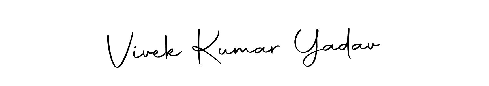 How to make Vivek Kumar Yadav signature? Autography-DOLnW is a professional autograph style. Create handwritten signature for Vivek Kumar Yadav name. Vivek Kumar Yadav signature style 10 images and pictures png