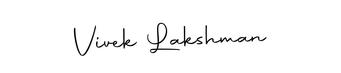 Create a beautiful signature design for name Vivek Lakshman. With this signature (Autography-DOLnW) fonts, you can make a handwritten signature for free. Vivek Lakshman signature style 10 images and pictures png