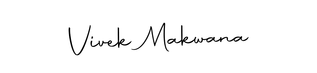 if you are searching for the best signature style for your name Vivek Makwana. so please give up your signature search. here we have designed multiple signature styles  using Autography-DOLnW. Vivek Makwana signature style 10 images and pictures png