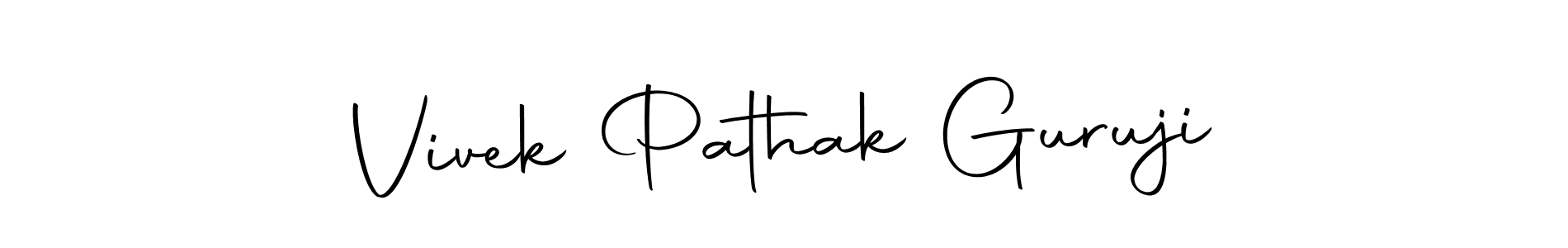 Design your own signature with our free online signature maker. With this signature software, you can create a handwritten (Autography-DOLnW) signature for name Vivek Pathak Guruji. Vivek Pathak Guruji signature style 10 images and pictures png