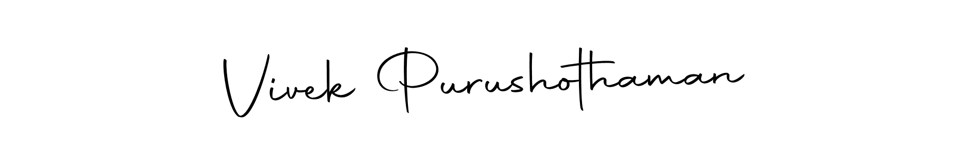 Here are the top 10 professional signature styles for the name Vivek Purushothaman. These are the best autograph styles you can use for your name. Vivek Purushothaman signature style 10 images and pictures png