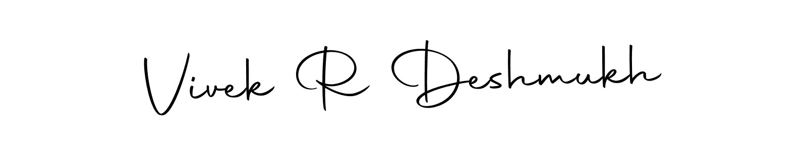 Make a short Vivek R Deshmukh signature style. Manage your documents anywhere anytime using Autography-DOLnW. Create and add eSignatures, submit forms, share and send files easily. Vivek R Deshmukh signature style 10 images and pictures png