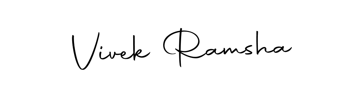 Autography-DOLnW is a professional signature style that is perfect for those who want to add a touch of class to their signature. It is also a great choice for those who want to make their signature more unique. Get Vivek Ramsha name to fancy signature for free. Vivek Ramsha signature style 10 images and pictures png