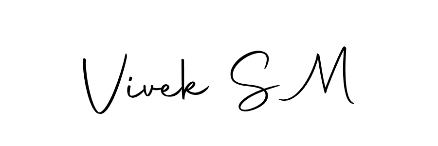 Make a beautiful signature design for name Vivek S M. Use this online signature maker to create a handwritten signature for free. Vivek S M signature style 10 images and pictures png