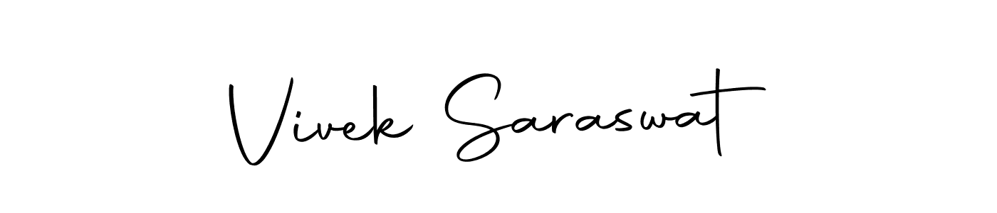 Create a beautiful signature design for name Vivek Saraswat. With this signature (Autography-DOLnW) fonts, you can make a handwritten signature for free. Vivek Saraswat signature style 10 images and pictures png