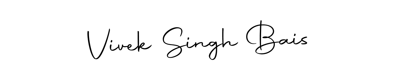 Design your own signature with our free online signature maker. With this signature software, you can create a handwritten (Autography-DOLnW) signature for name Vivek Singh Bais. Vivek Singh Bais signature style 10 images and pictures png