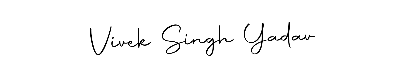 How to make Vivek Singh Yadav signature? Autography-DOLnW is a professional autograph style. Create handwritten signature for Vivek Singh Yadav name. Vivek Singh Yadav signature style 10 images and pictures png