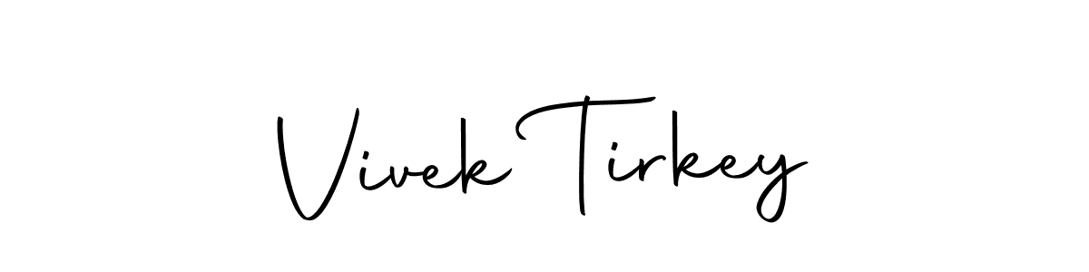 Create a beautiful signature design for name Vivek Tirkey. With this signature (Autography-DOLnW) fonts, you can make a handwritten signature for free. Vivek Tirkey signature style 10 images and pictures png