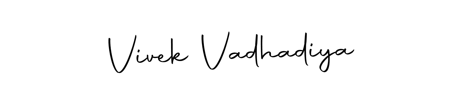 Also You can easily find your signature by using the search form. We will create Vivek Vadhadiya name handwritten signature images for you free of cost using Autography-DOLnW sign style. Vivek Vadhadiya signature style 10 images and pictures png