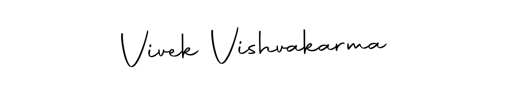 You can use this online signature creator to create a handwritten signature for the name Vivek Vishvakarma. This is the best online autograph maker. Vivek Vishvakarma signature style 10 images and pictures png