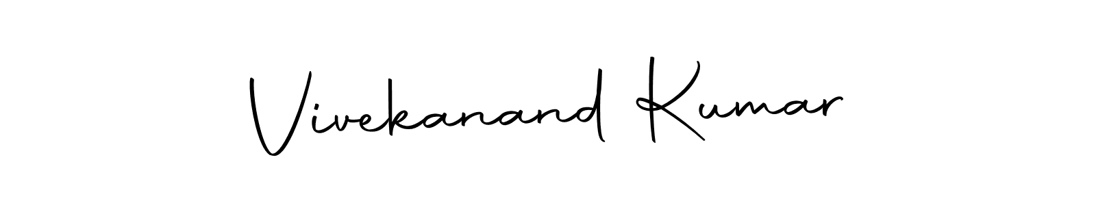 Create a beautiful signature design for name Vivekanand Kumar. With this signature (Autography-DOLnW) fonts, you can make a handwritten signature for free. Vivekanand Kumar signature style 10 images and pictures png