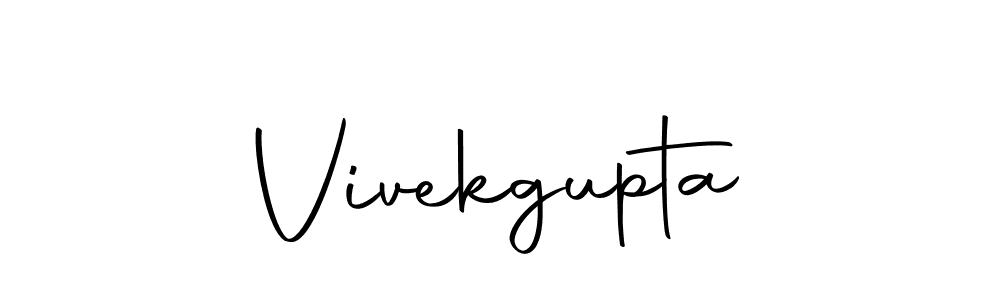 Create a beautiful signature design for name Vivekgupta. With this signature (Autography-DOLnW) fonts, you can make a handwritten signature for free. Vivekgupta signature style 10 images and pictures png