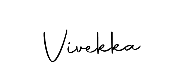 Design your own signature with our free online signature maker. With this signature software, you can create a handwritten (Autography-DOLnW) signature for name Vivekka. Vivekka signature style 10 images and pictures png
