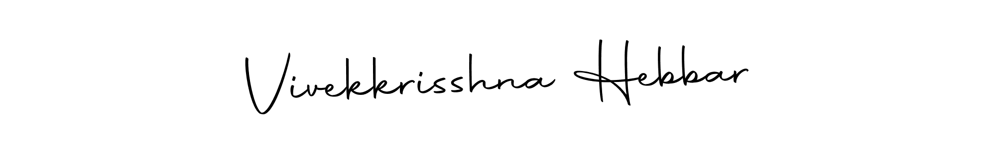 Design your own signature with our free online signature maker. With this signature software, you can create a handwritten (Autography-DOLnW) signature for name Vivekkrisshna Hebbar. Vivekkrisshna Hebbar signature style 10 images and pictures png