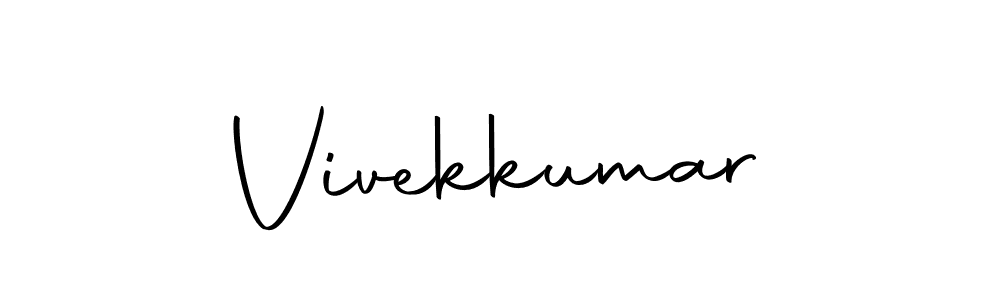 Vivekkumar stylish signature style. Best Handwritten Sign (Autography-DOLnW) for my name. Handwritten Signature Collection Ideas for my name Vivekkumar. Vivekkumar signature style 10 images and pictures png