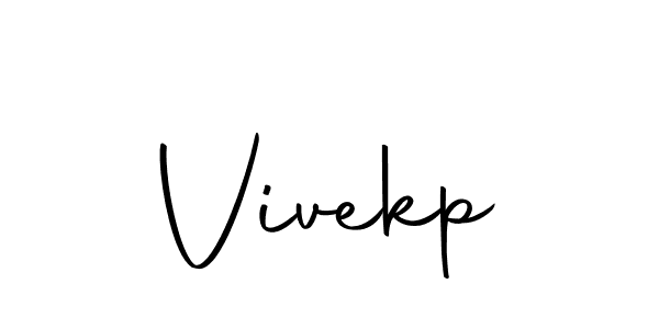 Vivekp stylish signature style. Best Handwritten Sign (Autography-DOLnW) for my name. Handwritten Signature Collection Ideas for my name Vivekp. Vivekp signature style 10 images and pictures png